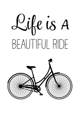 Verjaardagskaart Fiets Vrouw | Kaartje2go